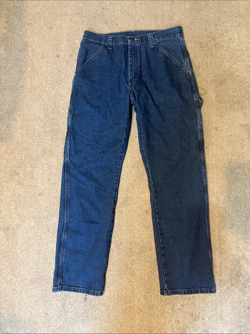Wrangler Medium Wash Carpenter Straight Leg Jeans Size 32 X 32